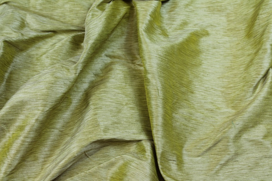Textured Raw Silk - Yellow fabric, image 6 of 6