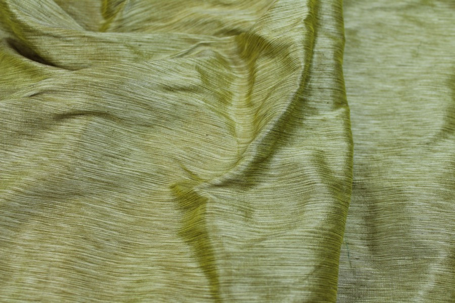 Textured Raw Silk - Yellow fabric, image 4 of 6