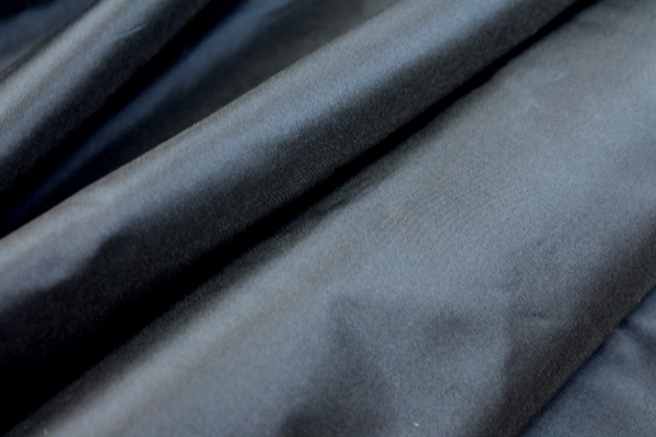 Silk Taffeta - Navy shot Charcoal fabric