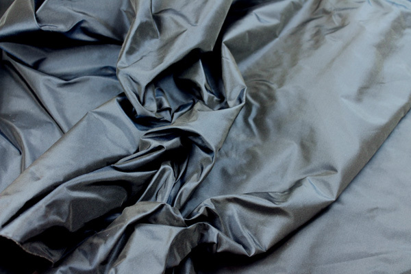 Silk Taffeta - Navy shot Charcoal fabric, image 5 of 6