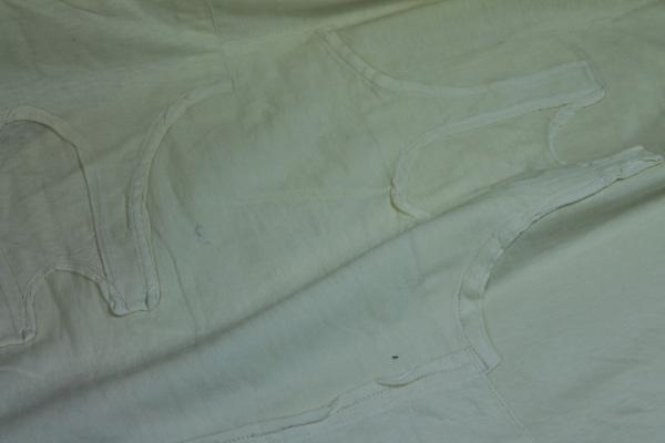 "Vest Top" Jersey - Cream fabric, image 2 of 4