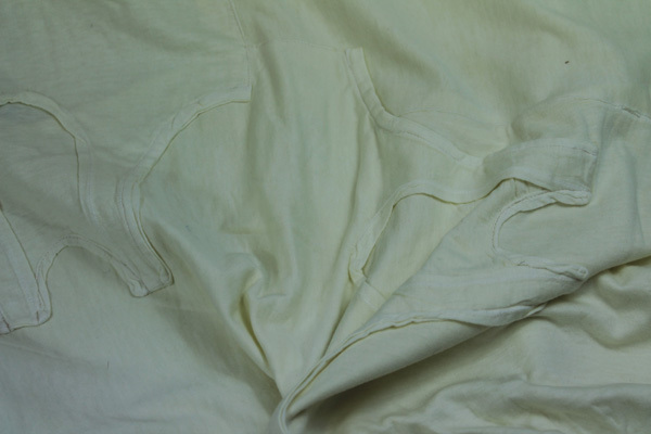 "Vest Top" Jersey - Cream fabric, image 3 of 4