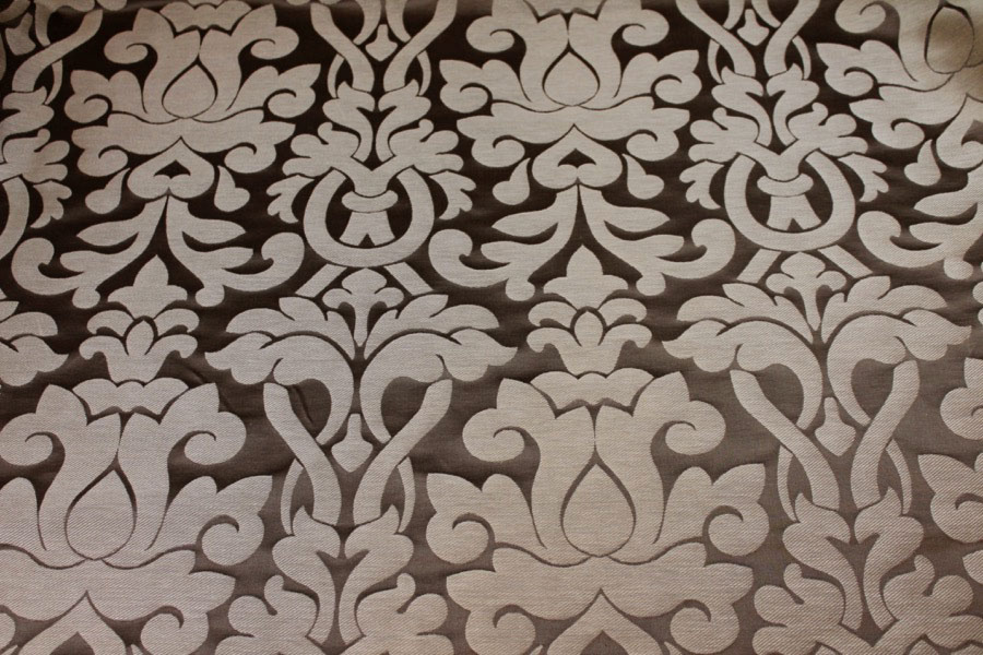 Large Scale Brocade - Gold/Brown fabric, image 6 of 6