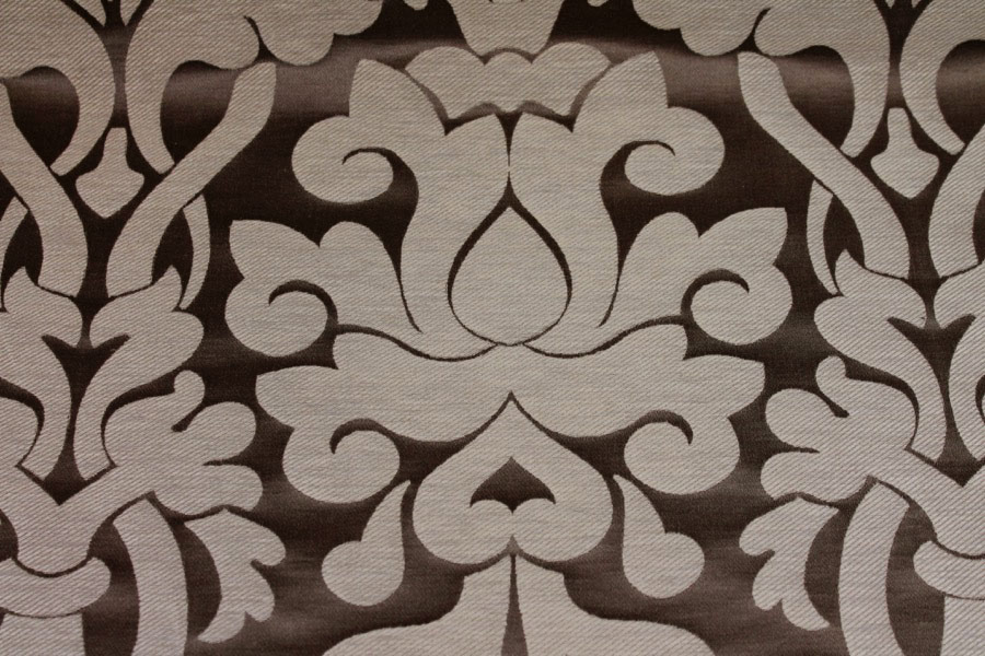 Large Scale Brocade - Gold/Brown fabric, image 2 of 6