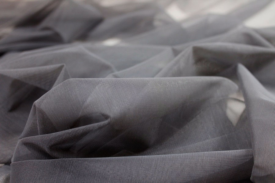 Stretch Tulle - Sheer Bodystocking - Grey fabric, image 5 of 5