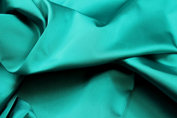 Stretch Duchesse Satin - Peacock fabric, image 4 of 5