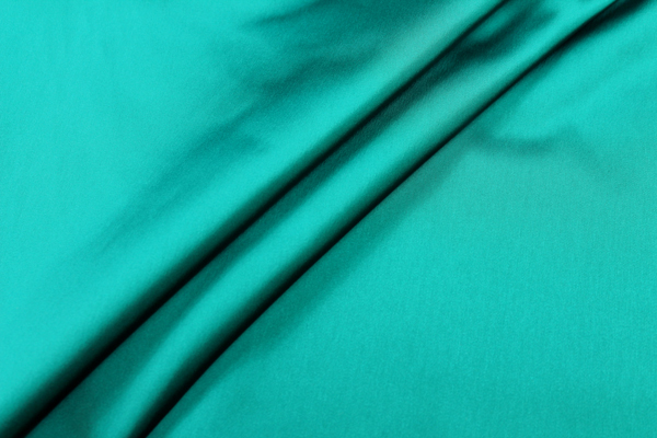 Stretch Duchesse Satin - Peacock fabric