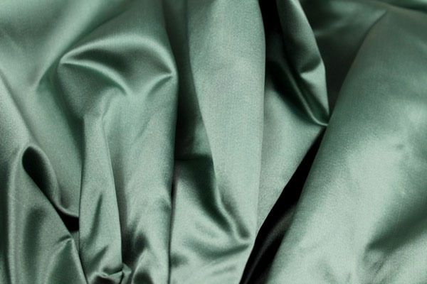 Poly Duchesse Satin - Sage Green fabric, image 4 of 4