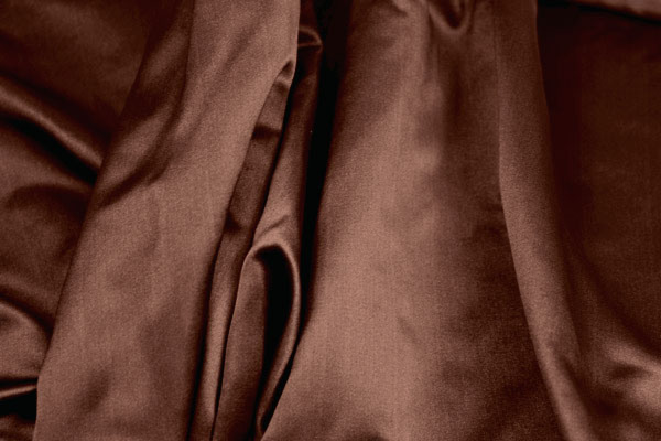 Poly Duchesse Satin - Coffee fabric, image 4 of 4