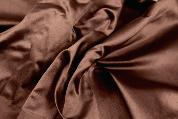 Poly Duchesse Satin - Coffee fabric