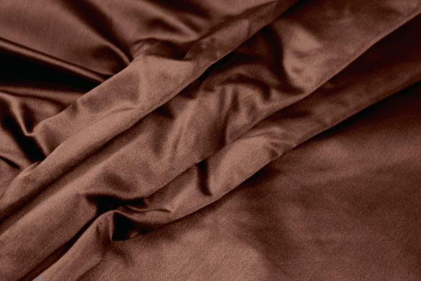 Poly Duchesse Satin - Coffee fabric, image 3 of 4