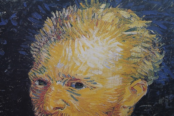 Art Print on Cotton Drill - Van Gogh Portrait Of The Artist fabric, image 3 of 5