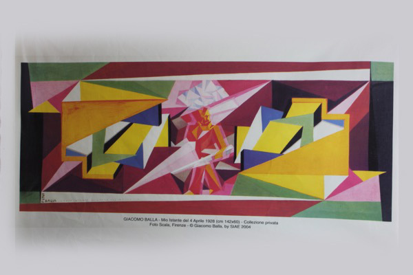 Art Print on Cotton Drill - Giacomo Balla "Un mio istante" fabric