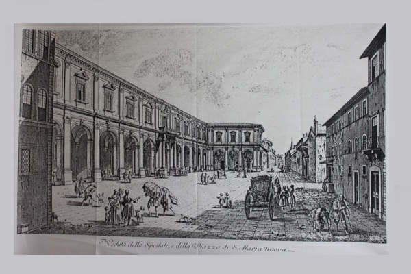 Art Print on Cotton Drill - Hospital of Santa Maria Nuova fabric, image 3 of 5