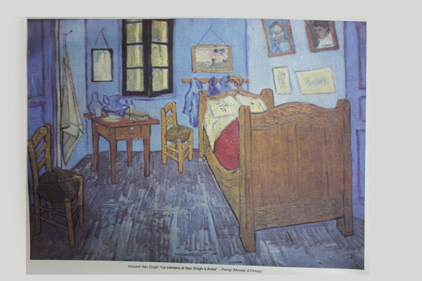 Art Print on Cotton Drill - Van Gogh "Bedroom In Arles" fabric, image 4 of 5