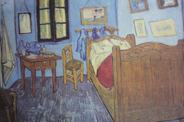 Art Print on Cotton Drill - Van Gogh "Bedroom In Arles" fabric