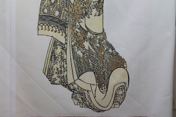 Art Print on Cotton Drill - Japan Geisha fabric, image 6 of 6