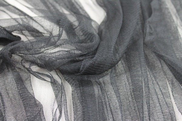 Soft Silk Tulle - Black fabric, image 4 of 5