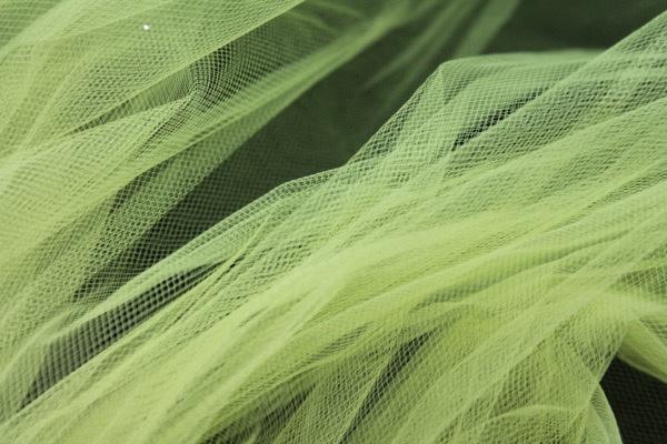 Nylon Veiling Tulle - Lemon Yellow fabric, image 4 of 5