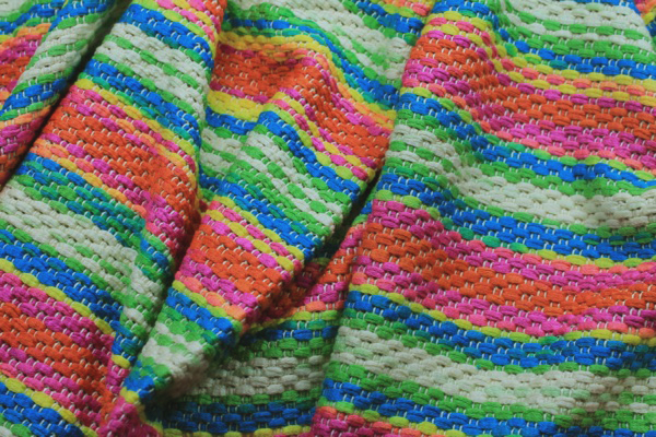 Rainbow Basket Weave Fabric, image 5 of 6