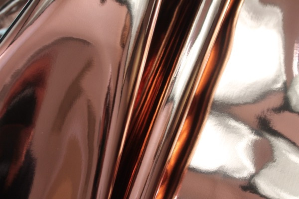 Mirror Finish Leatherette - Bronze fabric, image 3 of 6
