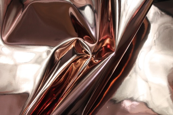 Mirror Finish Leatherette - Bronze fabric