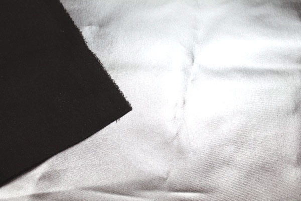 Foiled Stretch Denim - Silver fabric, image 4 of 8