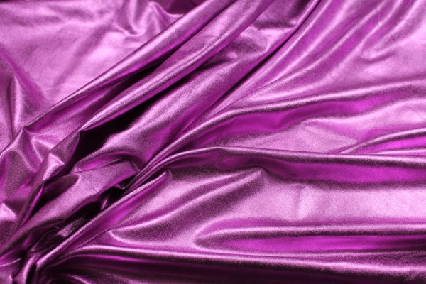 Metallic Foiled Lycra - Purple fabric, image 6 of 6