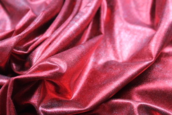 Metallic Foiled Lycra - Red fabric, image 6 of 6