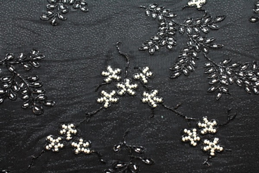 Photographed on black background cloth