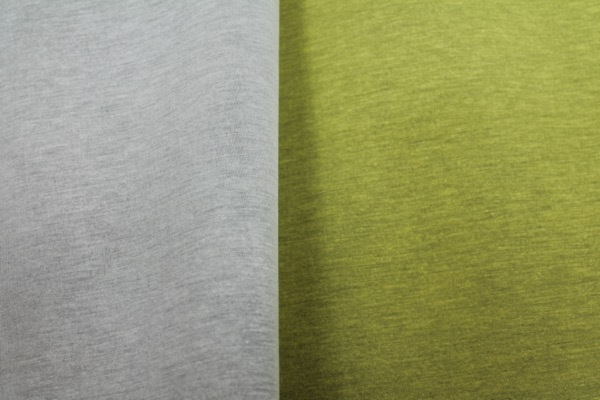 Bonded Jersey - Grey/Yellow fabric, image 2 of 5