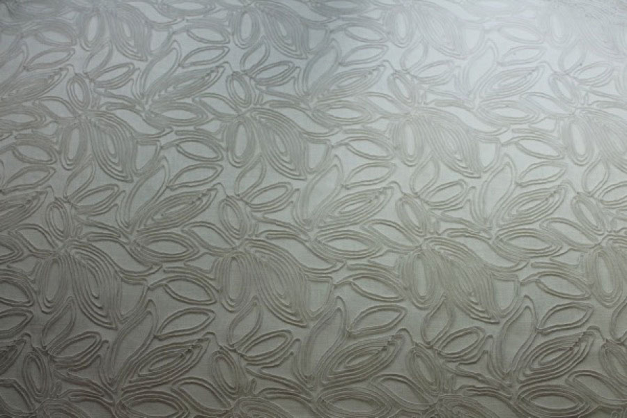 Modern Corded Tulle - Ivory fabric, image 2 of 10