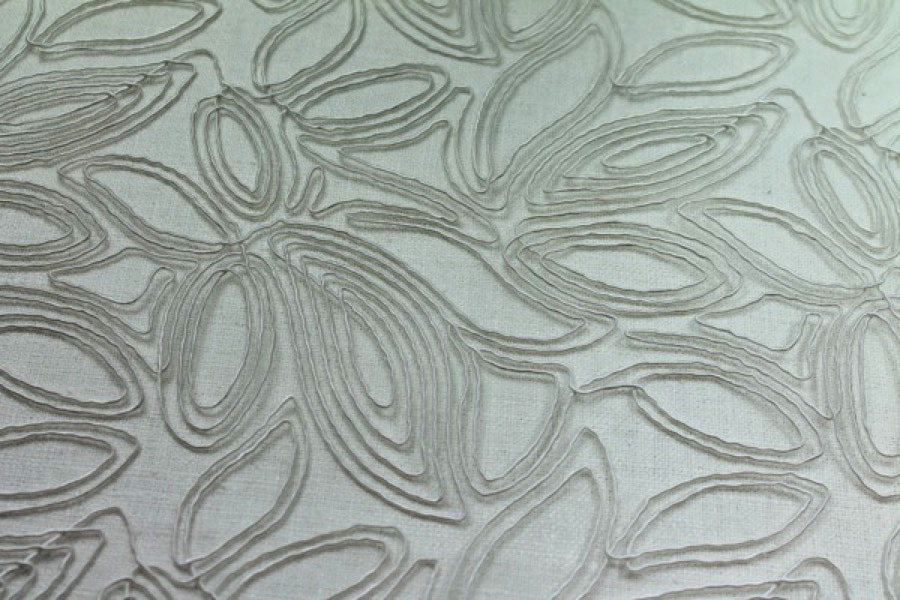 Modern Corded Tulle - Ivory fabric, image 7 of 10