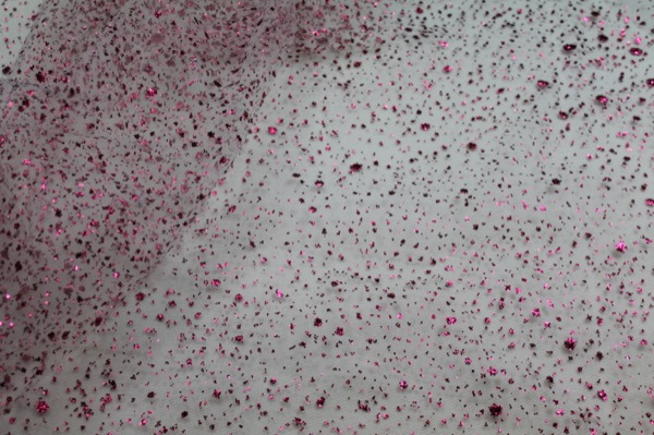 Glitter Spray Tulle - Pink - Small fabric, image 6 of 8