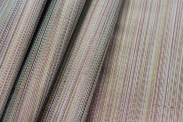 Striped Silk Dupion - Browns fabric