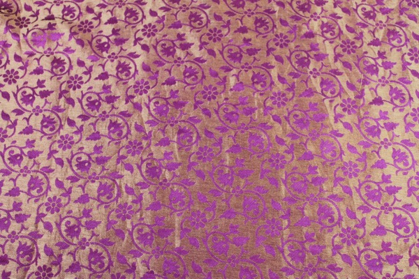 Drapey Floral Brocade - African Violet fabric, image 9 of 10