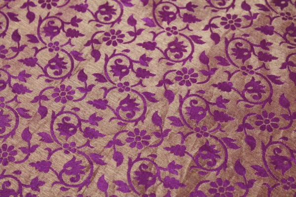 Drapey Floral Brocade - African Violet fabric, image 8 of 10