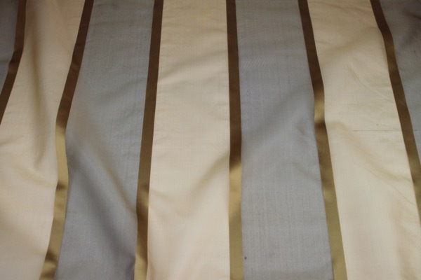 Wide Satin Stripe Silk Organza - Golds fabric, image 2 of 9