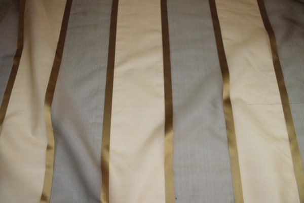 Wide Satin Stripe Silk Organza - Golds fabric, image 3 of 9