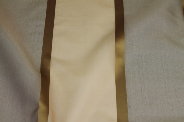 Wide Satin Stripe Silk Organza - Golds fabric, image 5 of 9