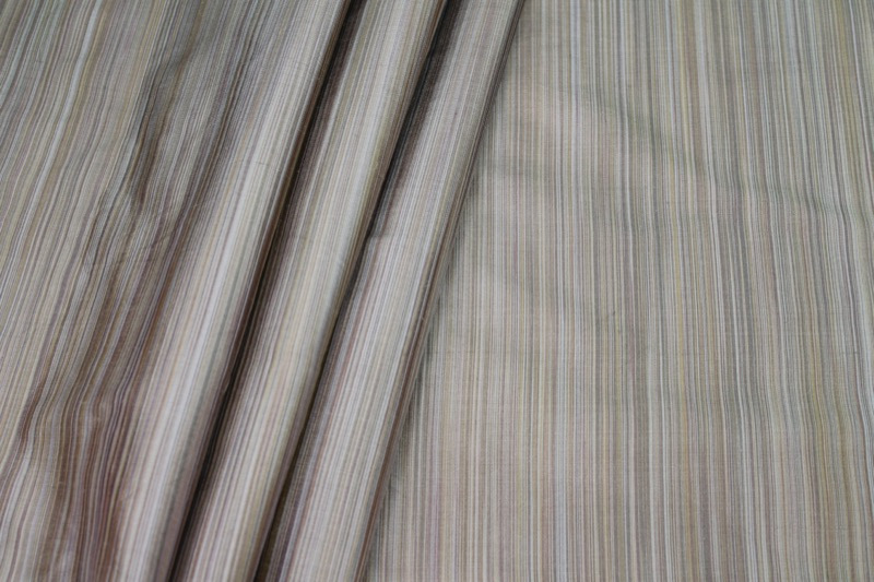 Striped Silk Dupion - Taupe fabric, image 5 of 6