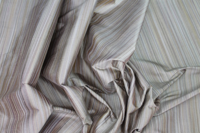 Striped Silk Dupion - Taupe fabric, image 2 of 6