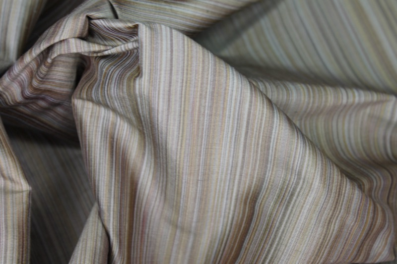 Striped Silk Dupion - Taupe fabric, image 6 of 6