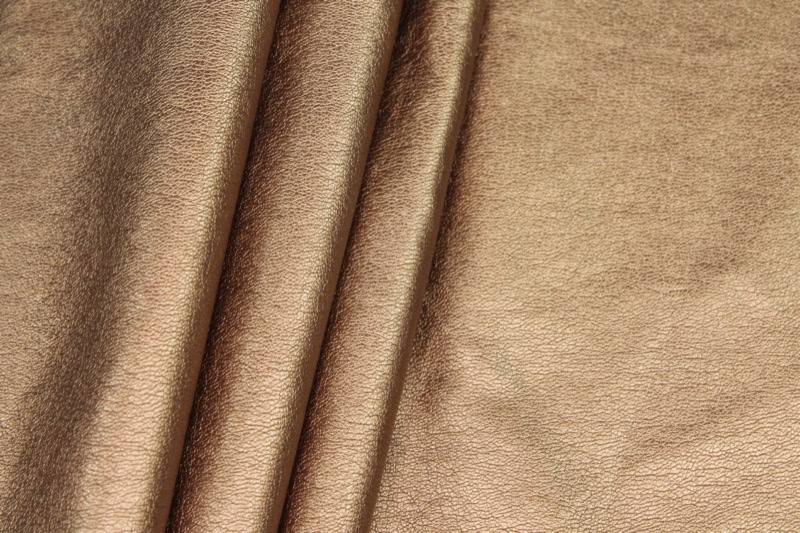 "Leather Texture" Leatherette - Bronze fabric, image 3 of 7
