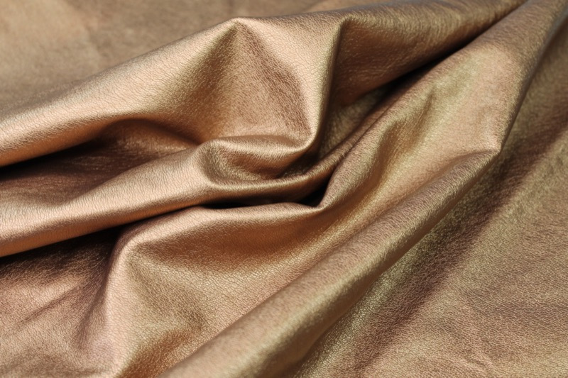 "Leather Texture" Leatherette - Bronze fabric, image 6 of 7