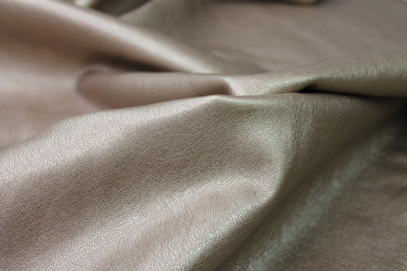 "Leather Texture" Leatherette - Sandy Gold fabric, image 6 of 6