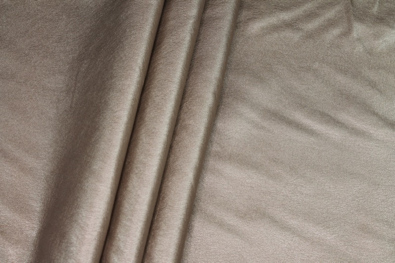"Leather Texture" Leatherette - Sandy Gold fabric, image 2 of 6