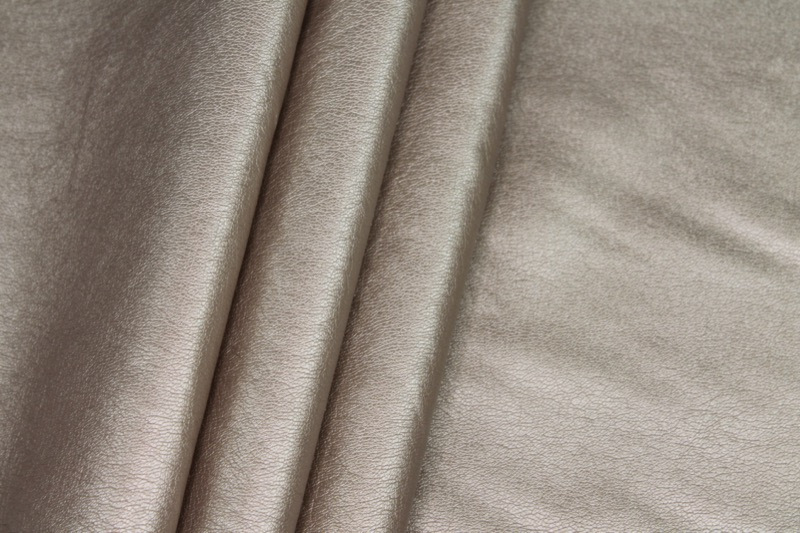 "Leather Texture" Leatherette - Sandy Gold fabric, image 5 of 6
