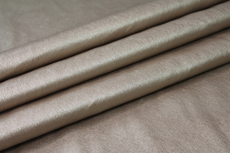 "Leather Texture" Leatherette - Sandy Gold fabric