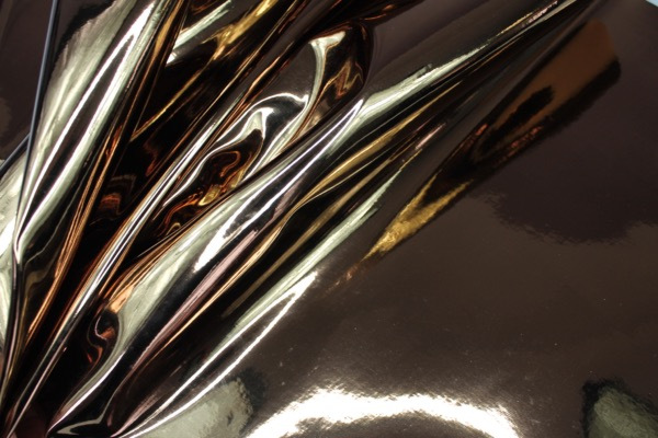 Mirror Finish Leatherette - New Copper fabric, image 2 of 7